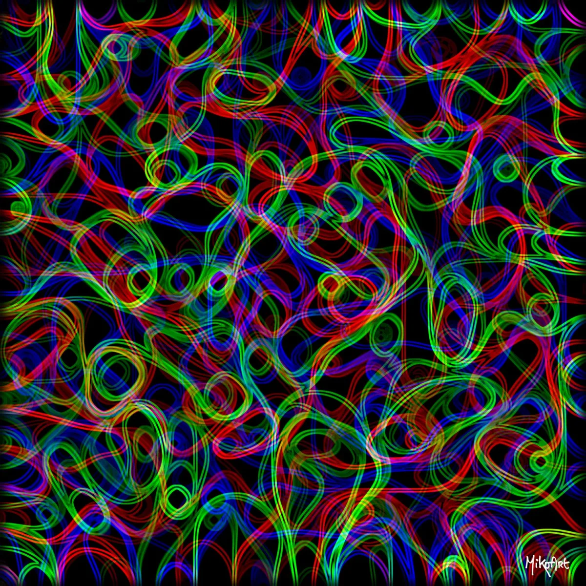 Neon Entanglement — Epoxy Liquid Gloss® | Serie 01