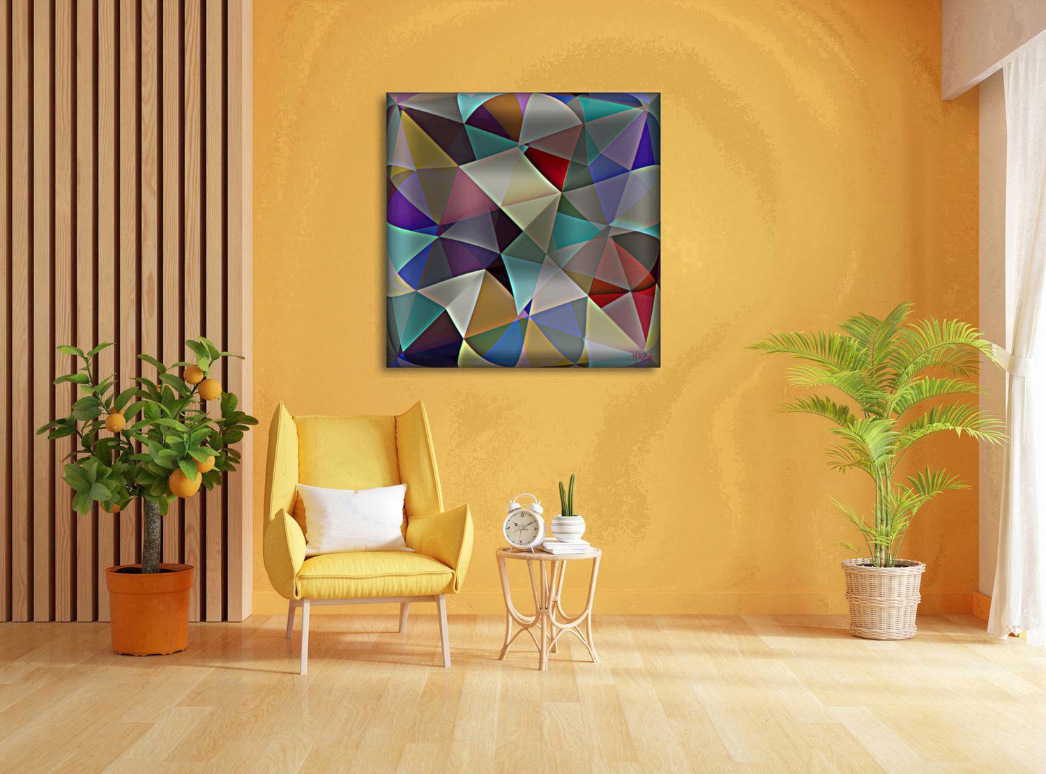 Crystalline Passage – uniek Liquid Gloss® kunstwerk nr. 0087 van MikoArt — afbeelding 2