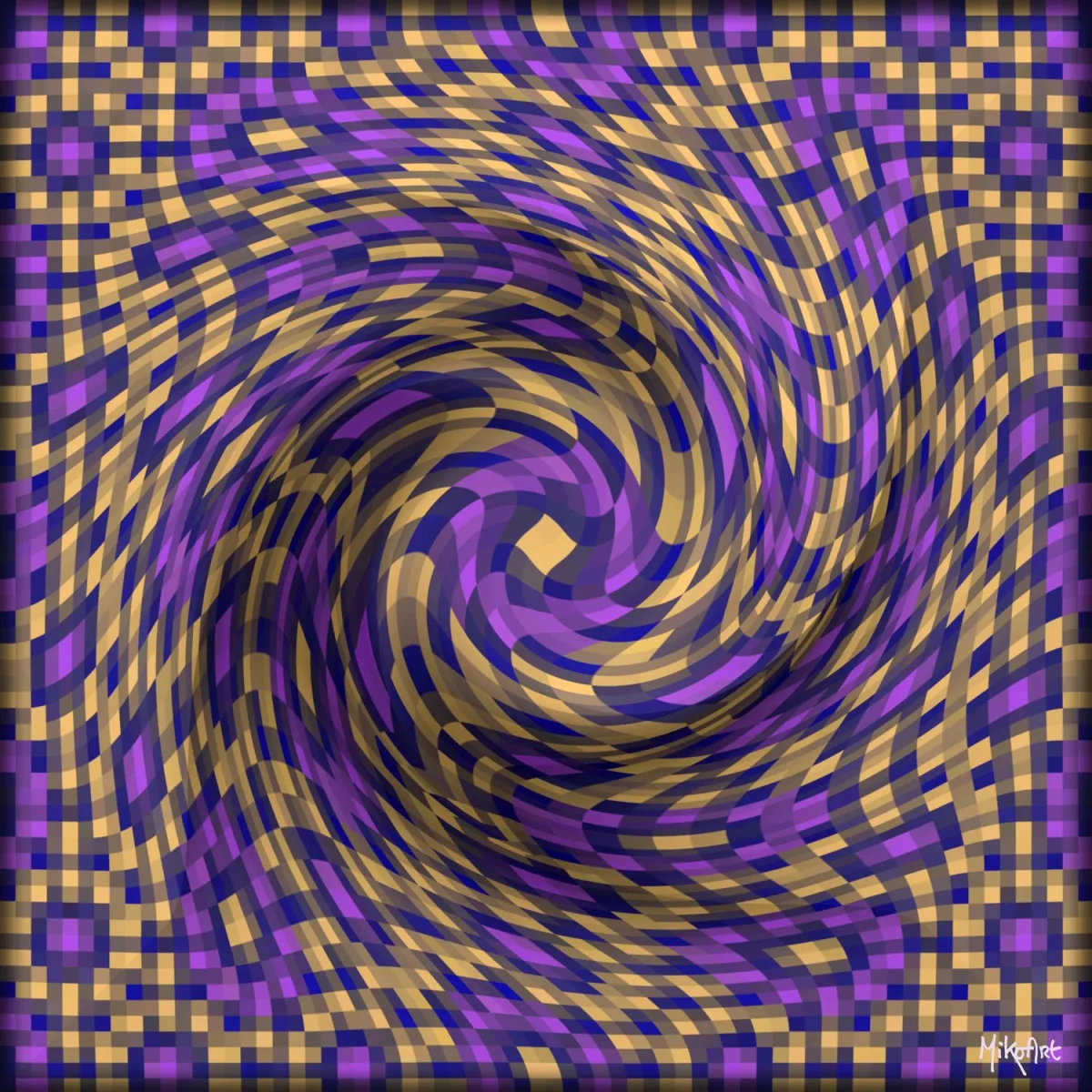 Pixel Spiral — Epoxy Liquid Gloss® | Serie 01
