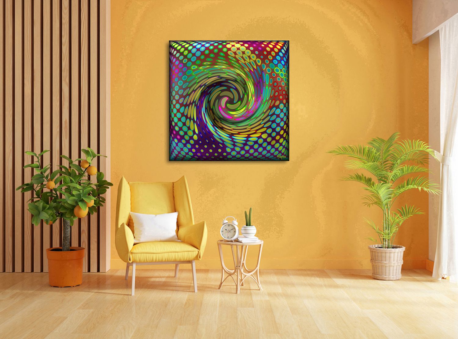 Force of Motion – uniek Liquid Gloss® kunstwerk nr. 0097 van MikoArt — afbeelding 2