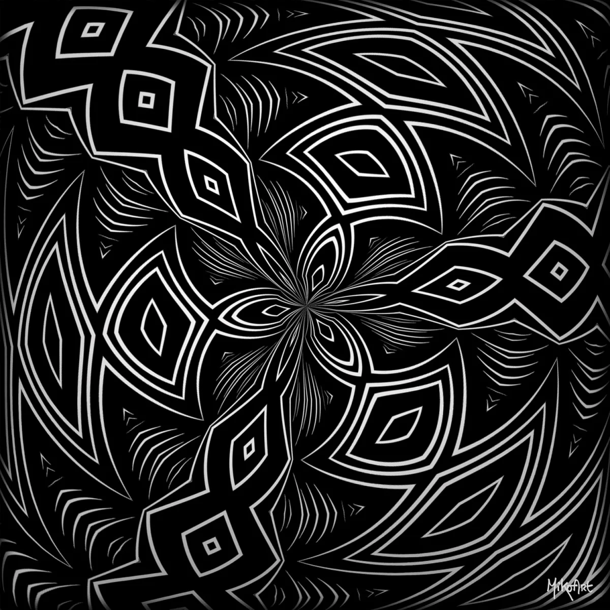 Monochrome Rotation — Epoxy Liquid Gloss® | Serie 01