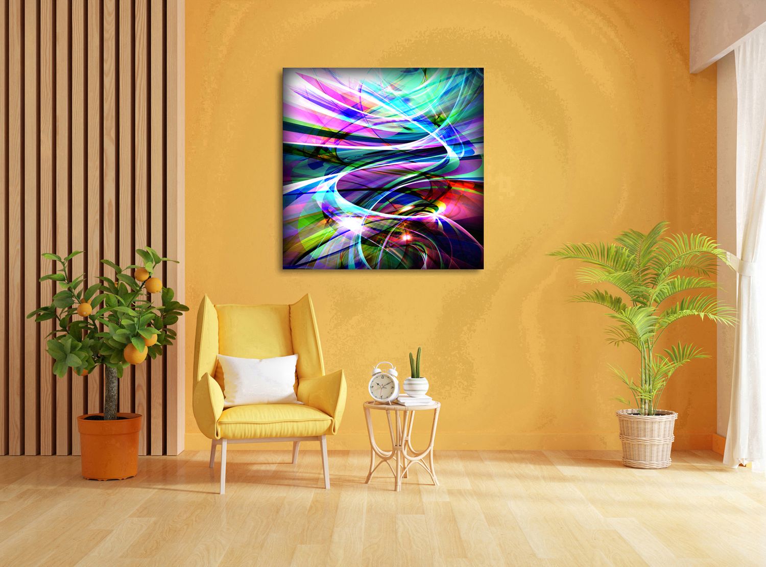Intuitive Energy – uniek Liquid Gloss® kunstwerk nr. 0028 van MikoArt — afbeelding 2