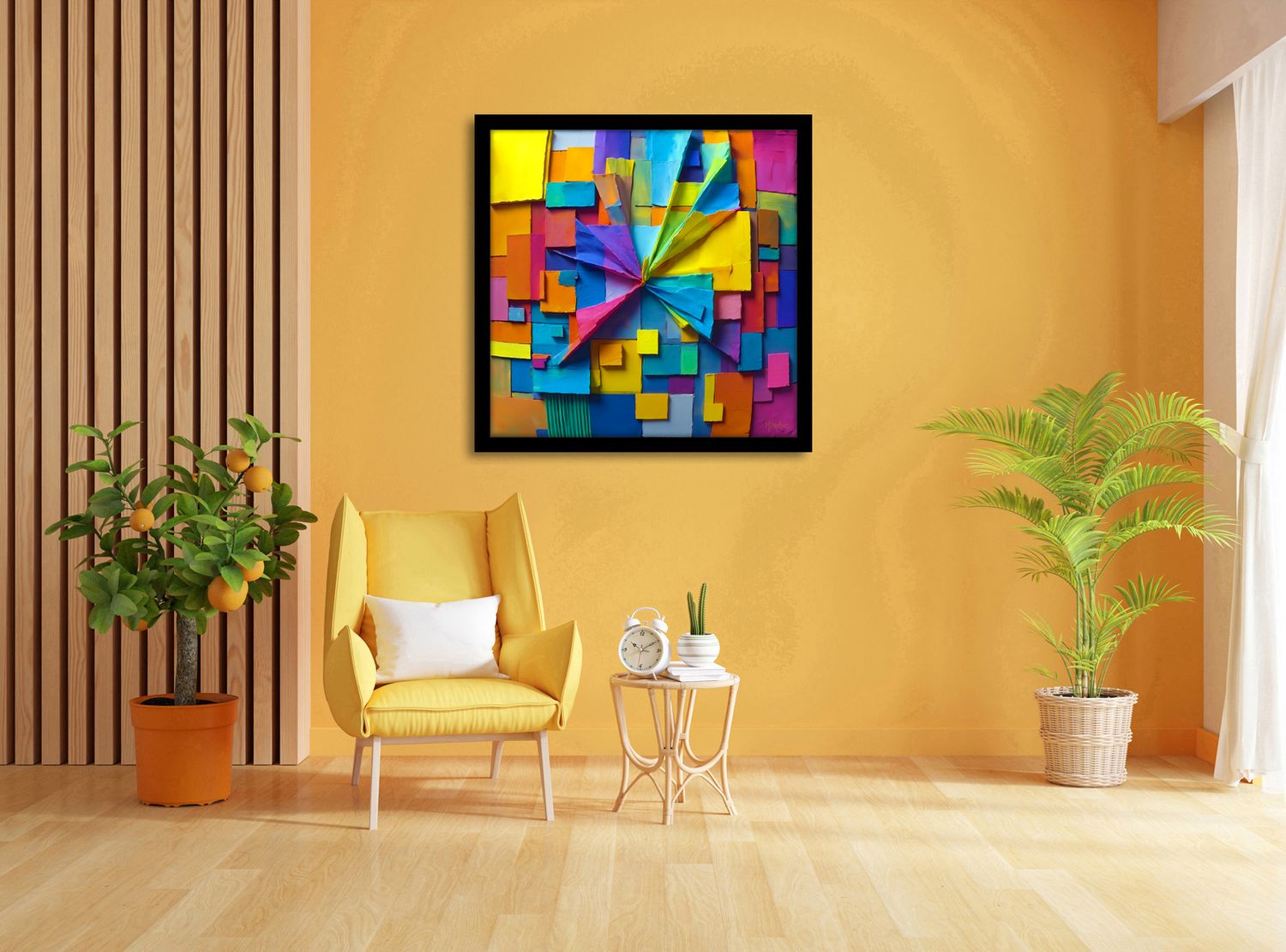 Echoes in Space – uniek Certified Art Giclée™ kunstwerk nr. 0174 van MikoArt — afbeelding 2