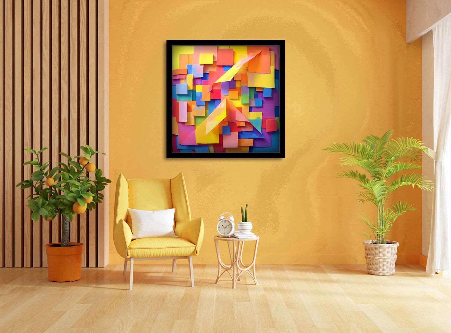 Structured Freedom – uniek Certified Art Giclée™ kunstwerk nr. 0171 van MikoArt — afbeelding 2
