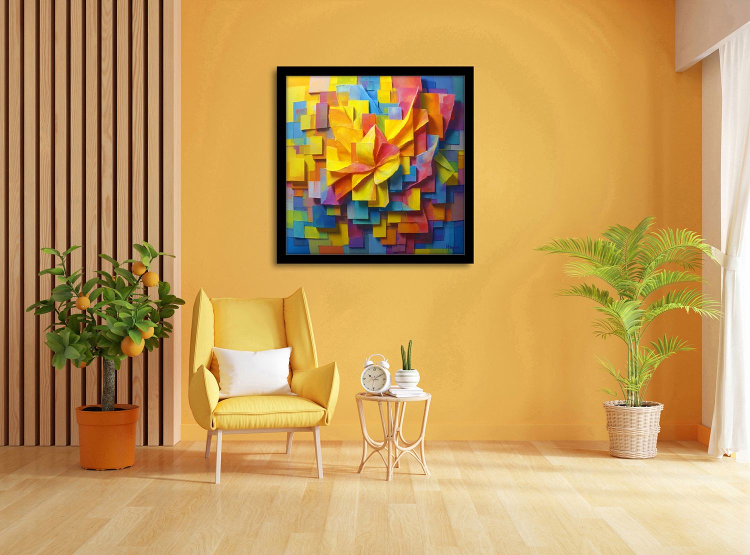 Inner Bloom – uniek Certified Art Giclée™ kunstwerk nr. 0169 van MikoArt — afbeelding 2