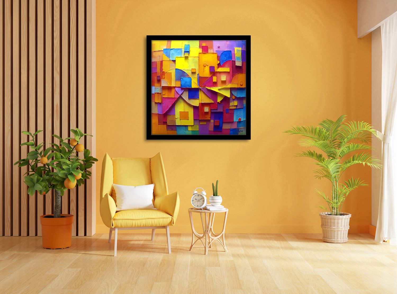 Between Order and Freedom – uniek Certified Art Giclée™ kunstwerk nr. 0168 van MikoArt — afbeelding 2
