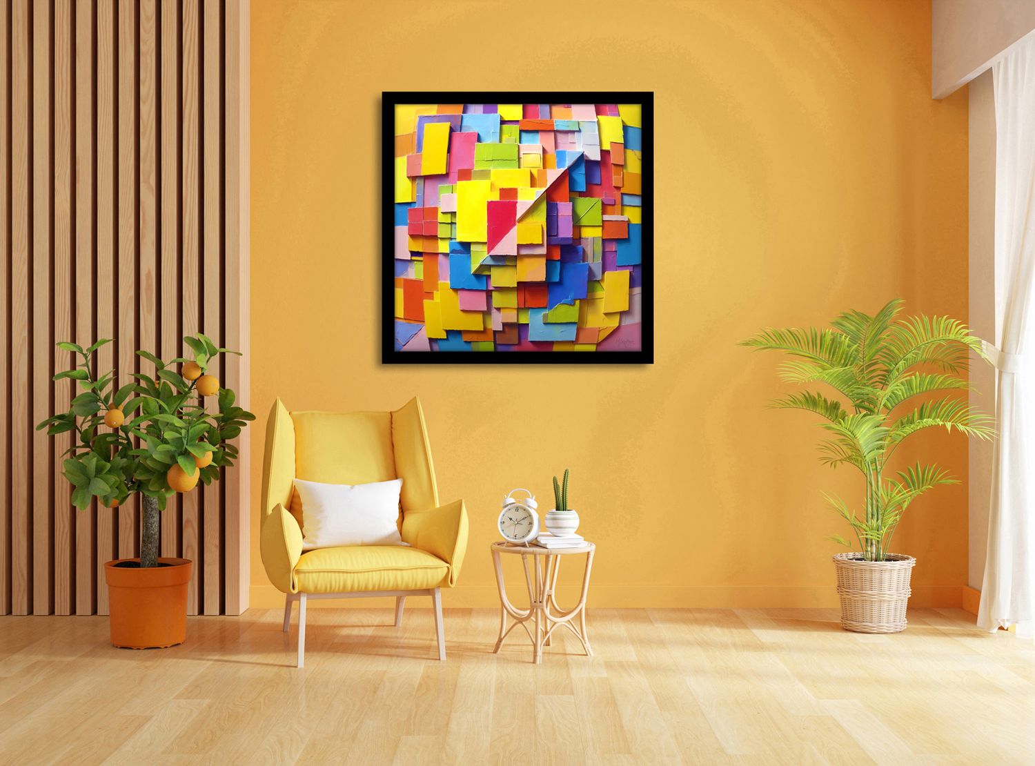 Pulse of Geometry – uniek Certified Art Giclée™ kunstwerk nr. 0170 van MikoArt — afbeelding 2