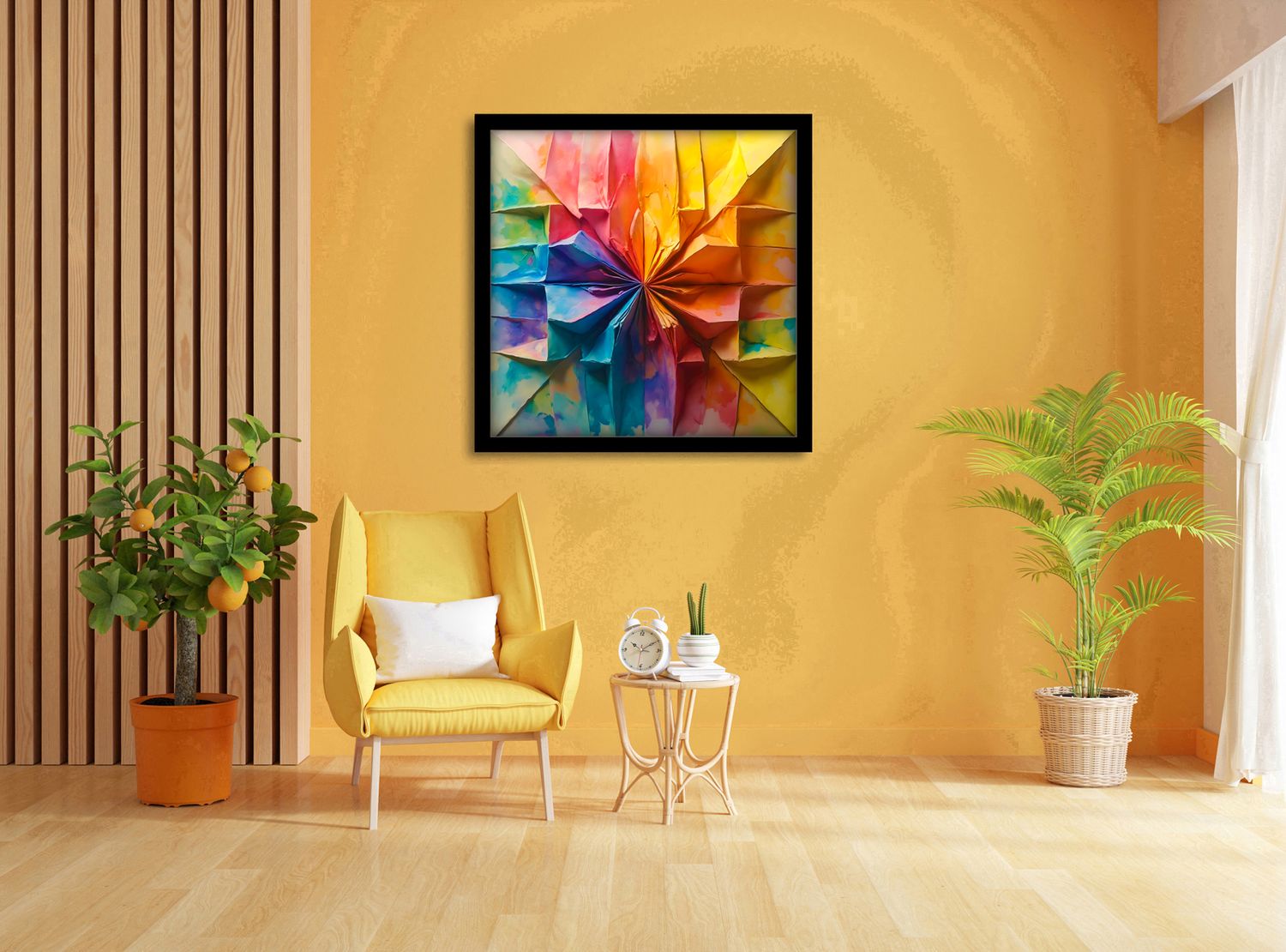 Geometry in Stillness – uniek Certified Art Giclée™ kunstwerk nr. 0193 van MikoArt — afbeelding 2