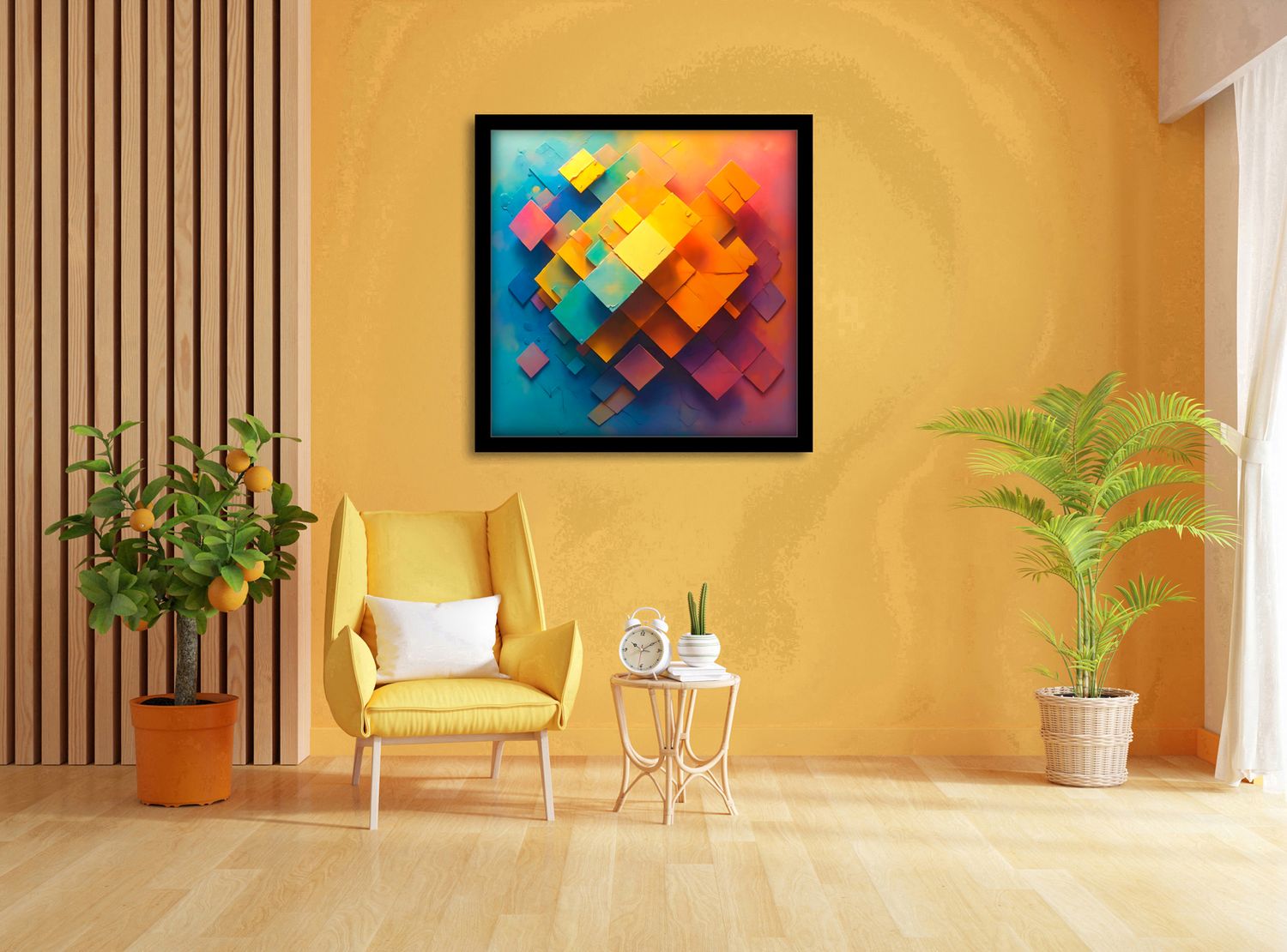 Dialogue in Space – uniek Certified Art Giclée™ kunstwerk nr. 0190 van MikoArt — afbeelding 2