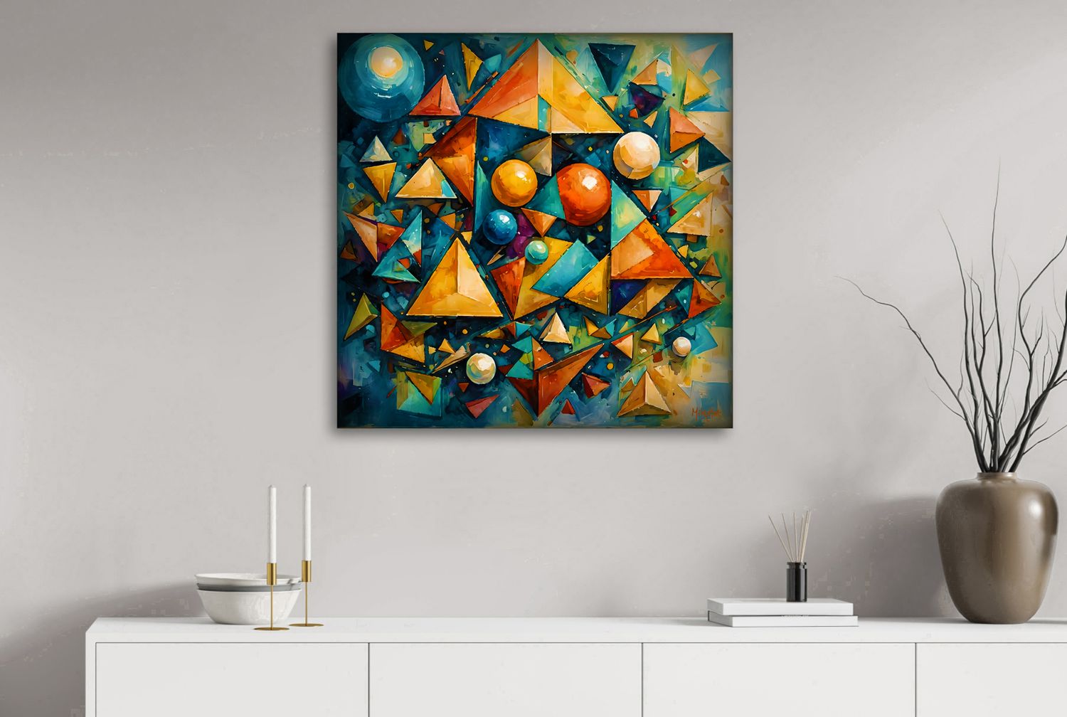 Rhythm and Energy – uniek Liquid Gloss® kunstwerk nr. 0309 van MikoArt — afbeelding 2