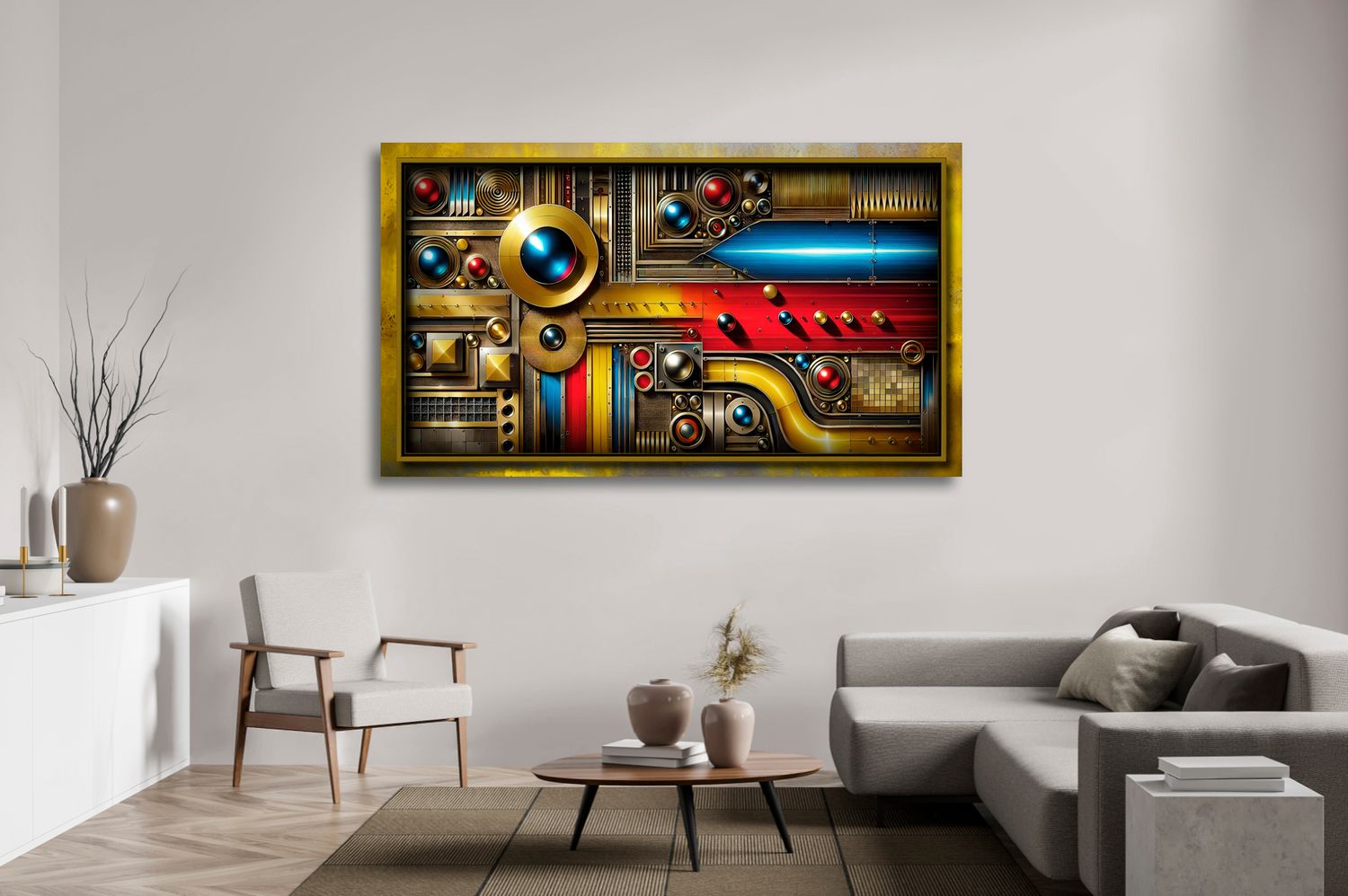 Control System – uniek Liquid Gloss® kunstwerk nr. 0331 van MikoArt — afbeelding 2