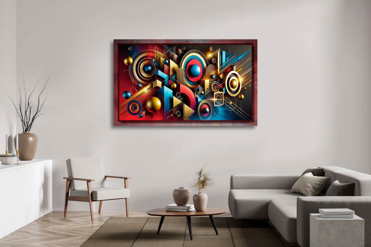 Engineered Motion – uniek Liquid Gloss® kunstwerk nr. 0334 van MikoArt — afbeelding 2