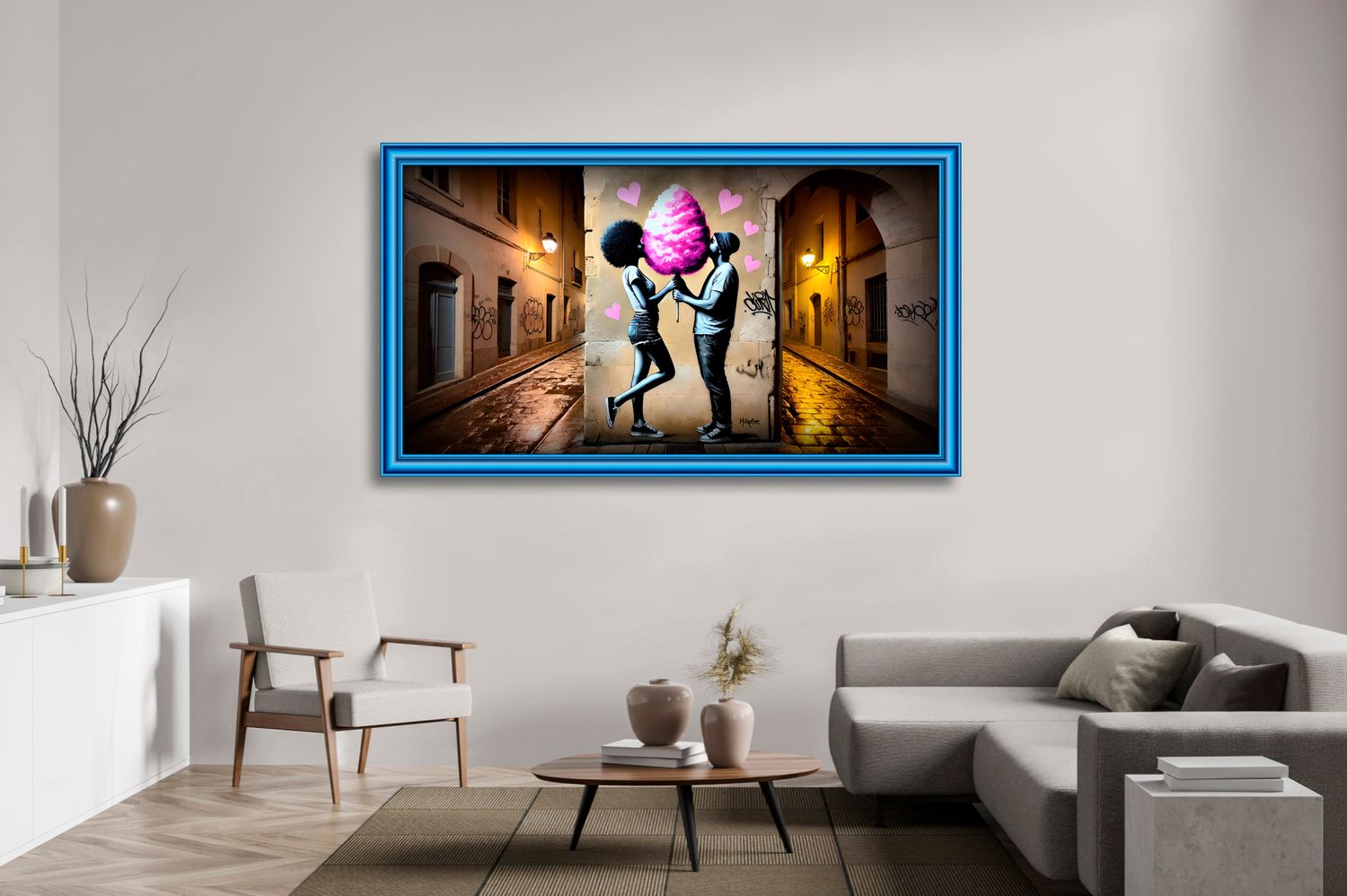 Sweet Love II – uniek Liquid Gloss® kunstwerk nr. 0357 van MikoArt — afbeelding 2