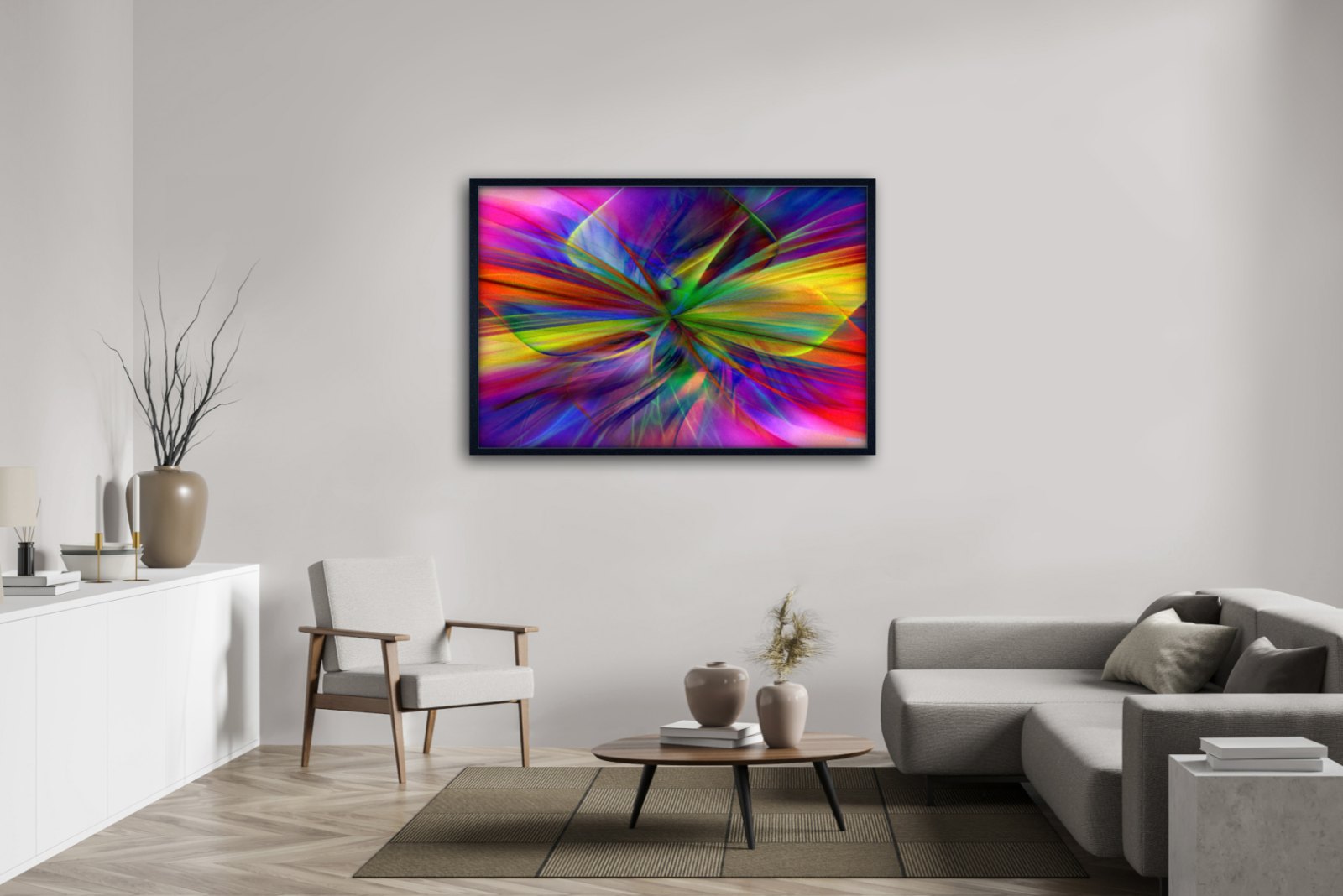 Chromatic Flight – uniek Certified Art Giclée™ kunstwerk nr. 0018 van MikoArt — afbeelding 2