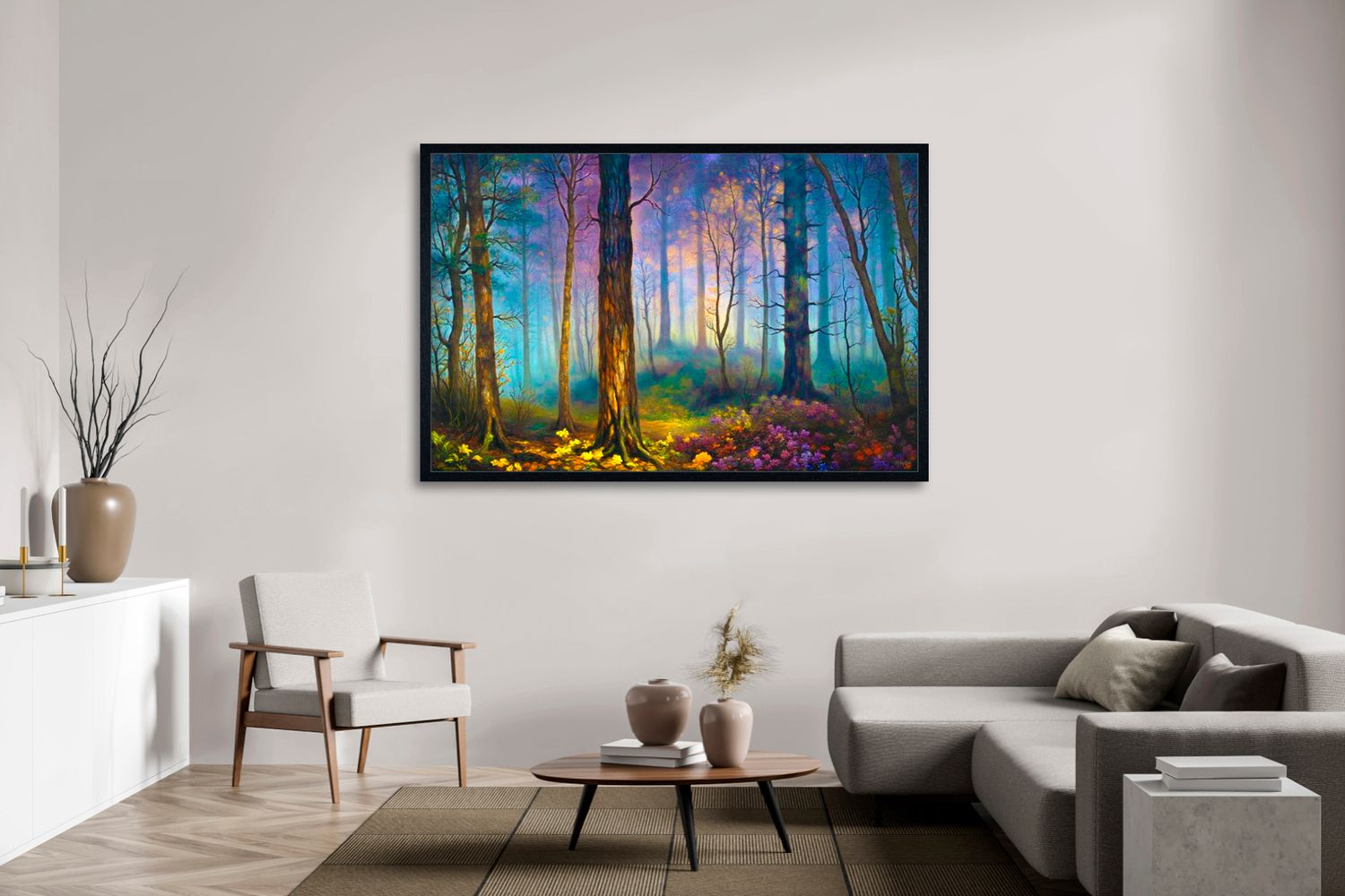 Forest of Light – uniek Certified Art Giclée™ kunstwerk nr. 0001 van MikoArt — afbeelding 2