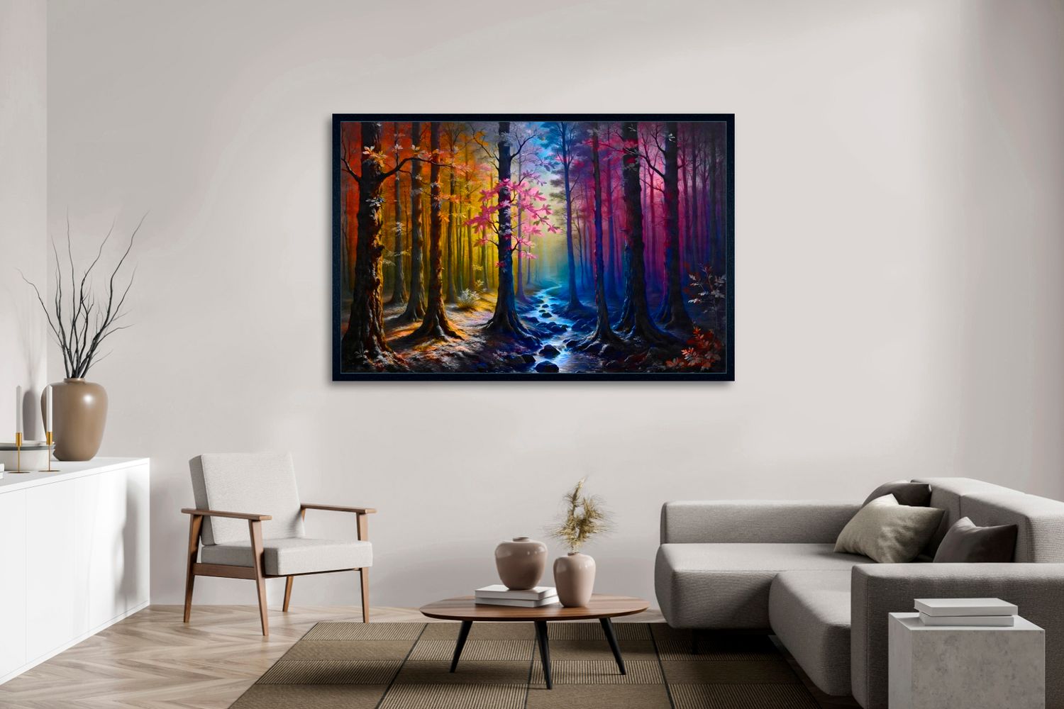 Between Two Worlds – uniek Certified Art Giclée™ kunstwerk nr. 0287 van MikoArt — afbeelding 2