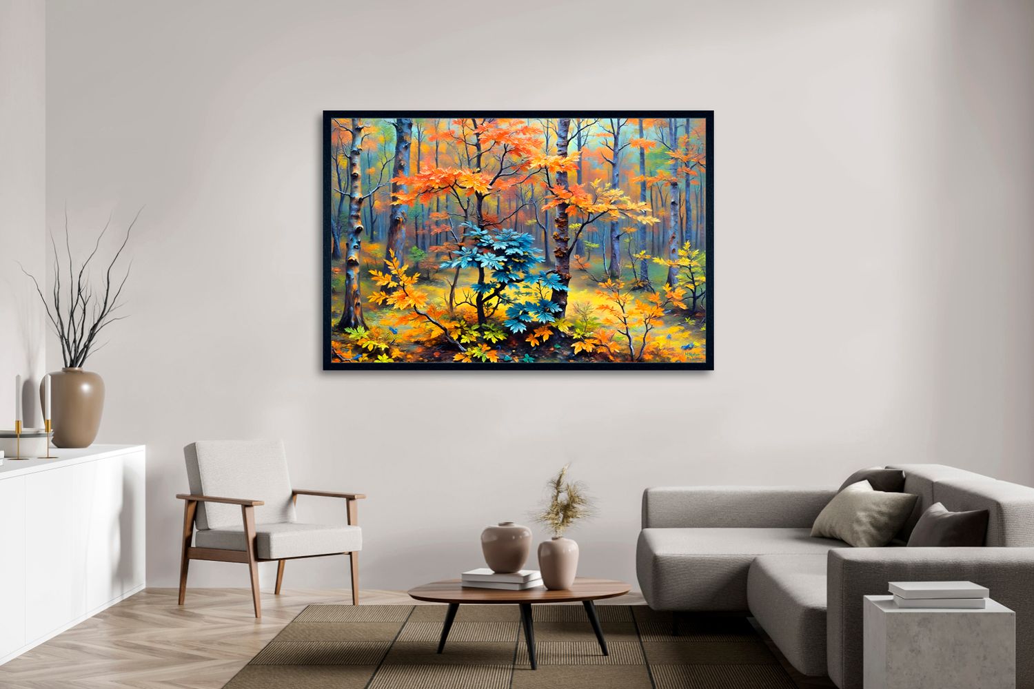 Autumn Whispers – uniek Certified Art Giclée™ kunstwerk nr. 0009 van MikoArt — afbeelding 2