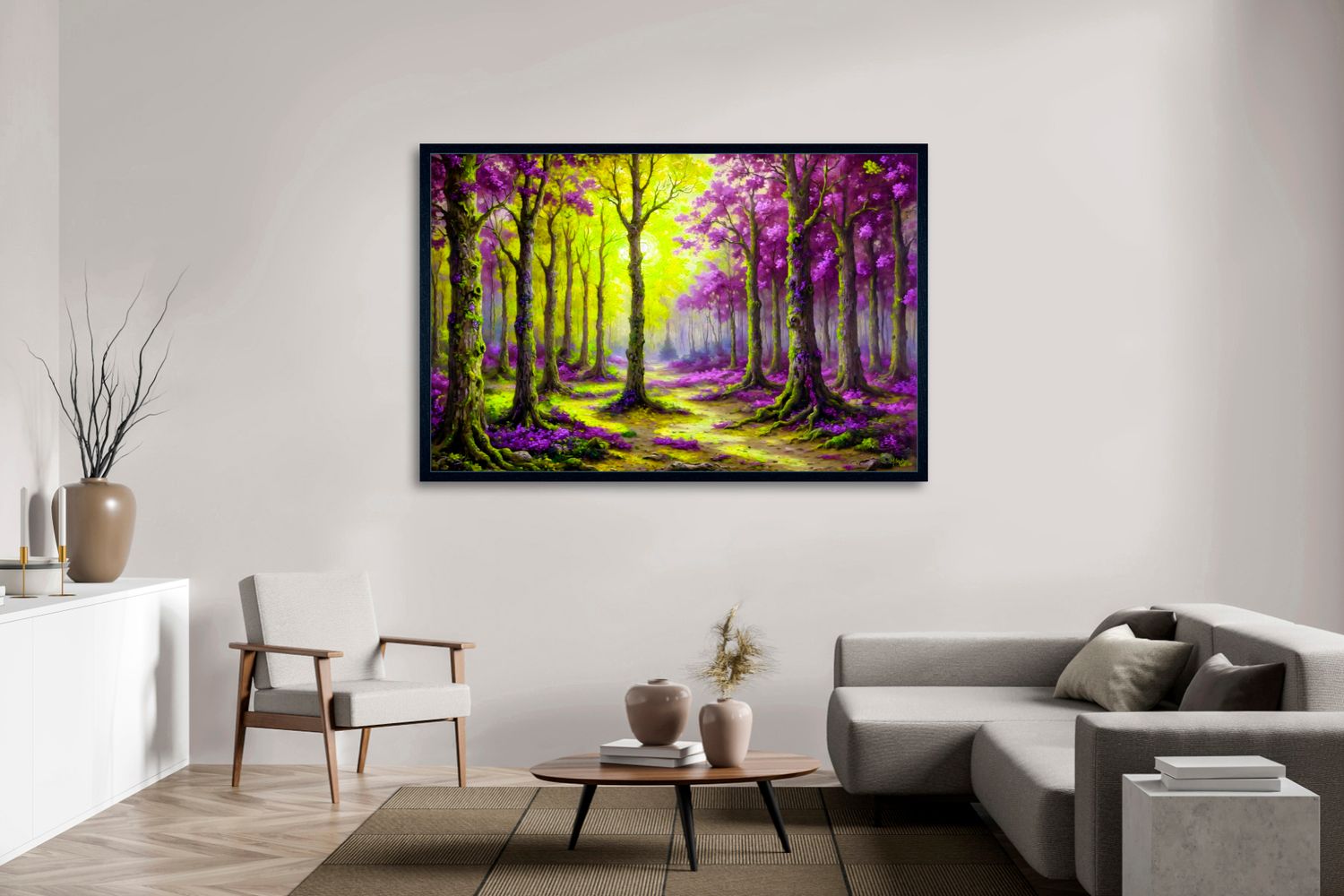 Violet Grove – uniek Certified Art Giclée™ kunstwerk nr. 0286 van MikoArt — afbeelding 2