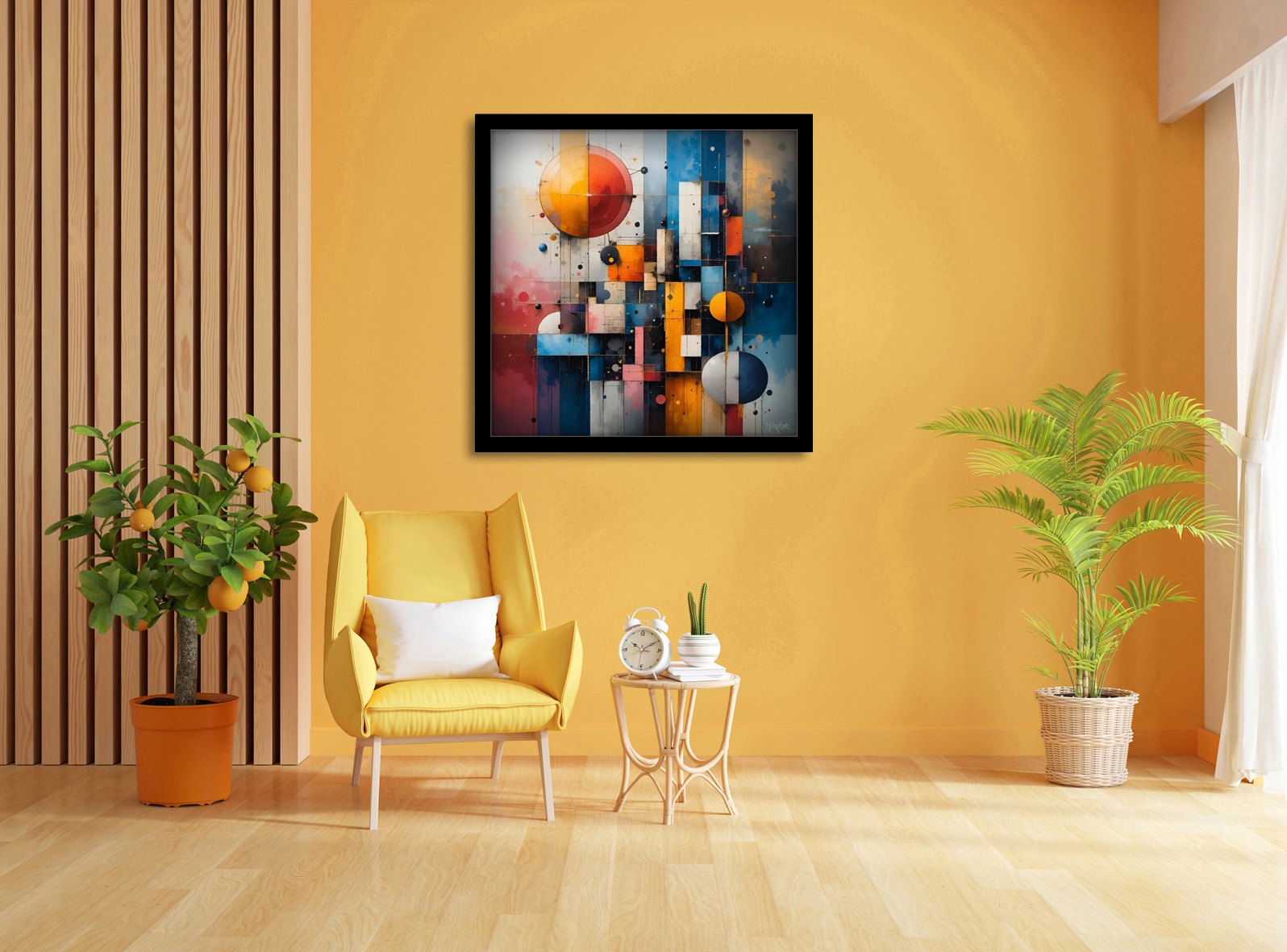 Chromatic Orbit – uniek Certified Art Giclée™ kunstwerk nr. 0366 van MikoArt — afbeelding 2