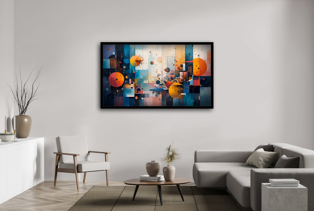 Spatial Counterpoint – uniek Certified Art Giclée™ kunstwerk nr. 0367 van MikoArt — afbeelding 2