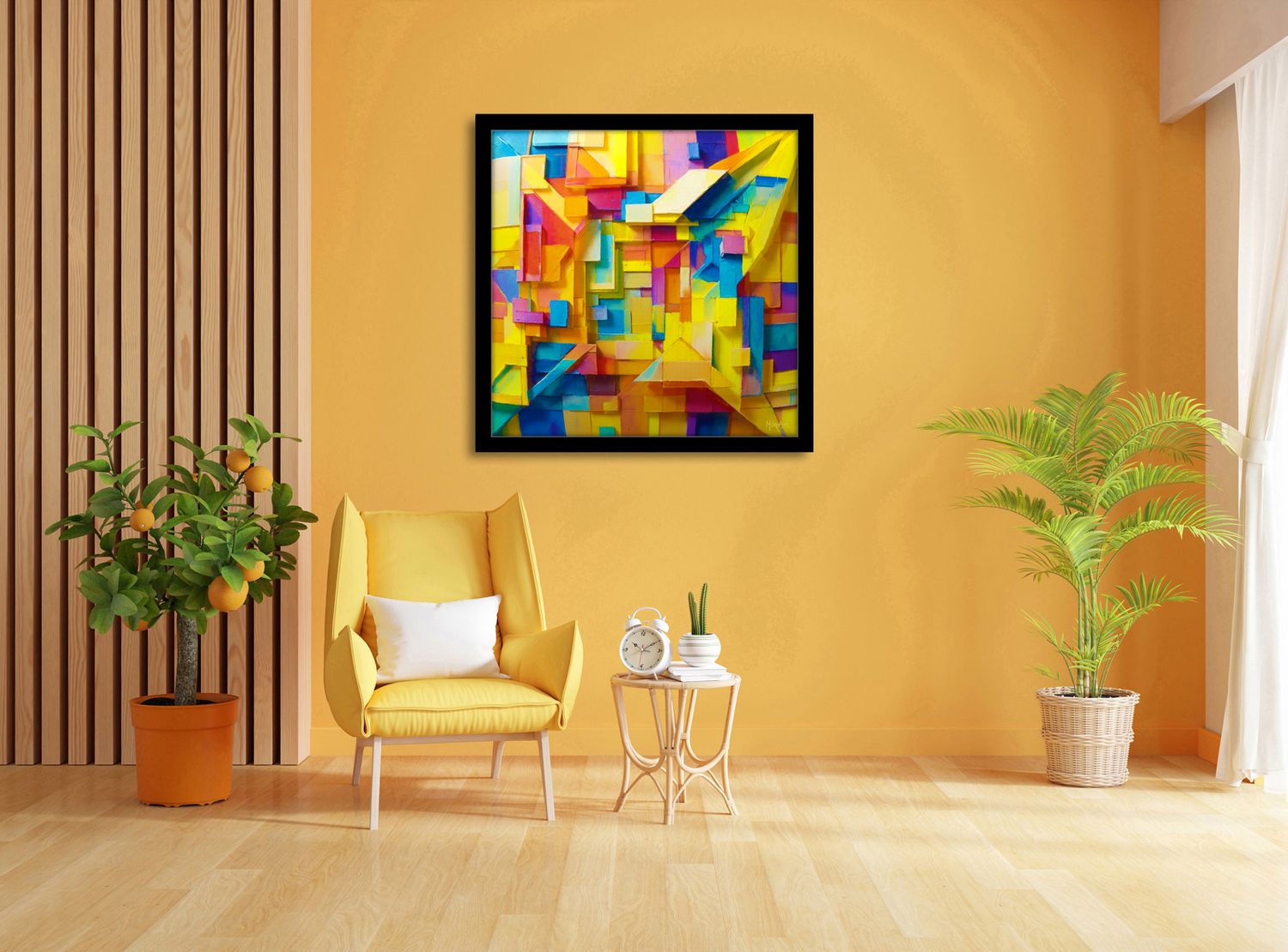 Rhythm of Layers – uniek Certified Art Giclée™ kunstwerk nr. 0166 van MikoArt — afbeelding 2