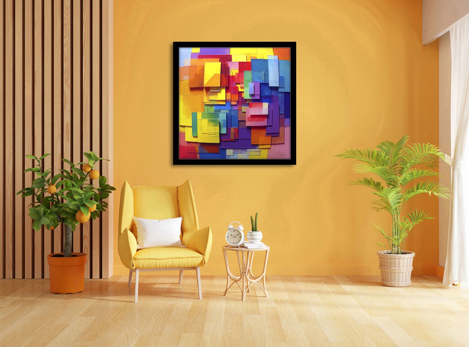 Layered Cadence – uniek Certified Art Giclée™ kunstwerk nr. 0165 van MikoArt — afbeelding 2