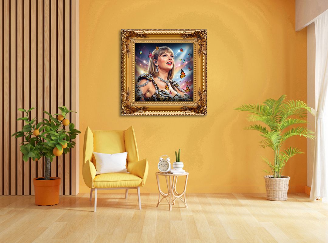 Taylor Swift – uniek Liquid Gloss® kunstwerk nr. 0012 van MikoArt — afbeelding 2