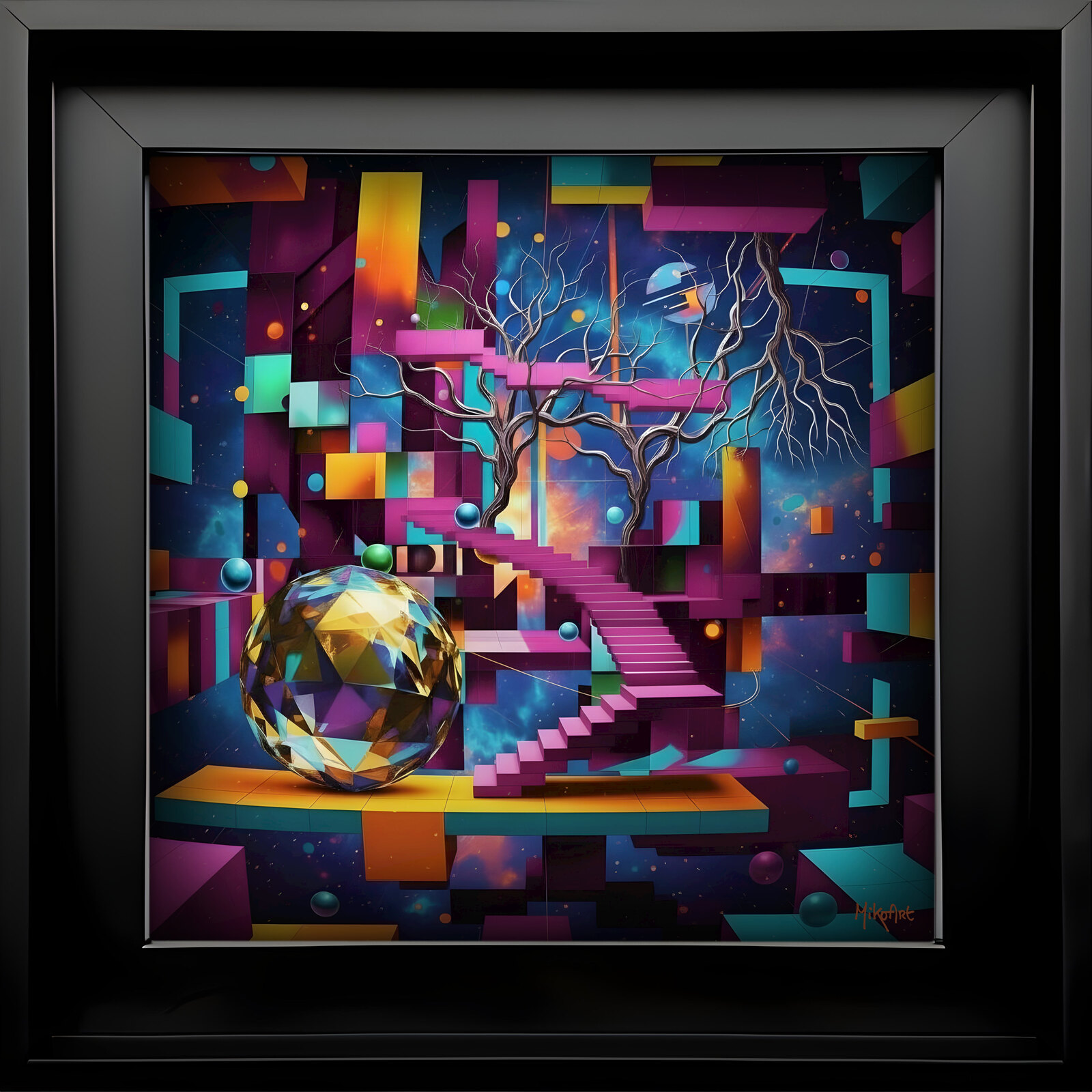 Werk uit de serie Epoxy Liquid Gloss® | Serie 08