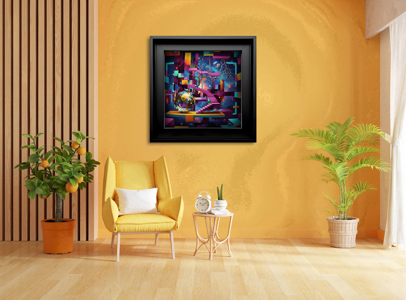 Ascending Light – uniek Liquid Gloss® kunstwerk nr. 0201 van MikoArt — afbeelding 2