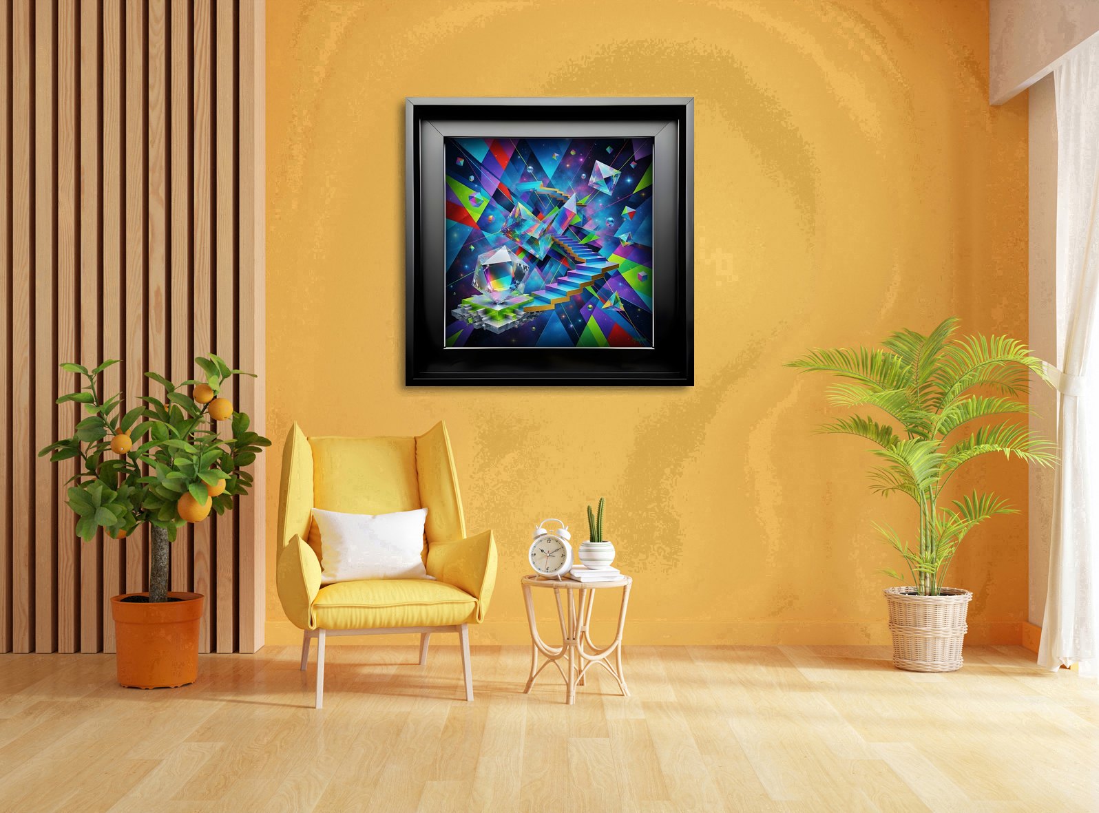 Infinite Transformation – uniek Liquid Gloss® kunstwerk nr. 0205 van MikoArt — afbeelding 2