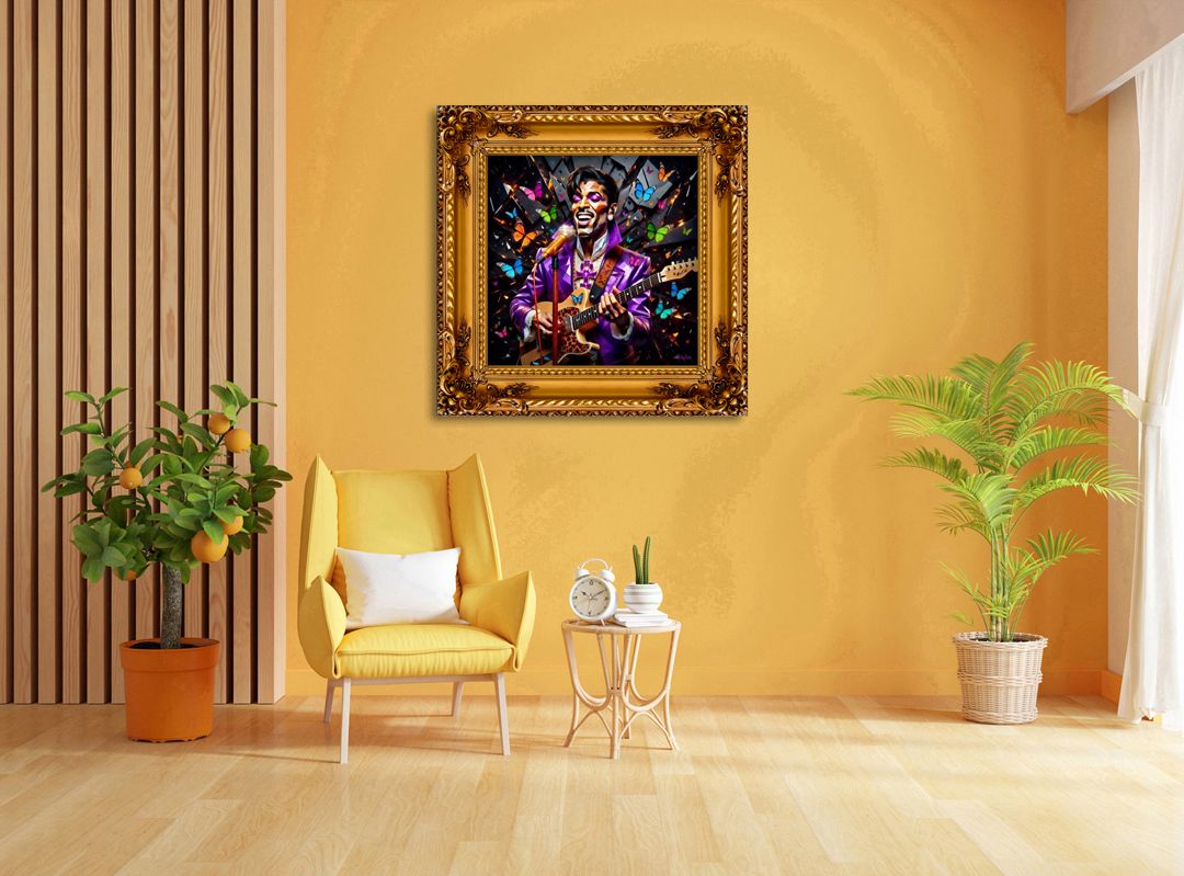 Prince – uniek Liquid Gloss® kunstwerk nr. 0021 van MikoArt — afbeelding 2