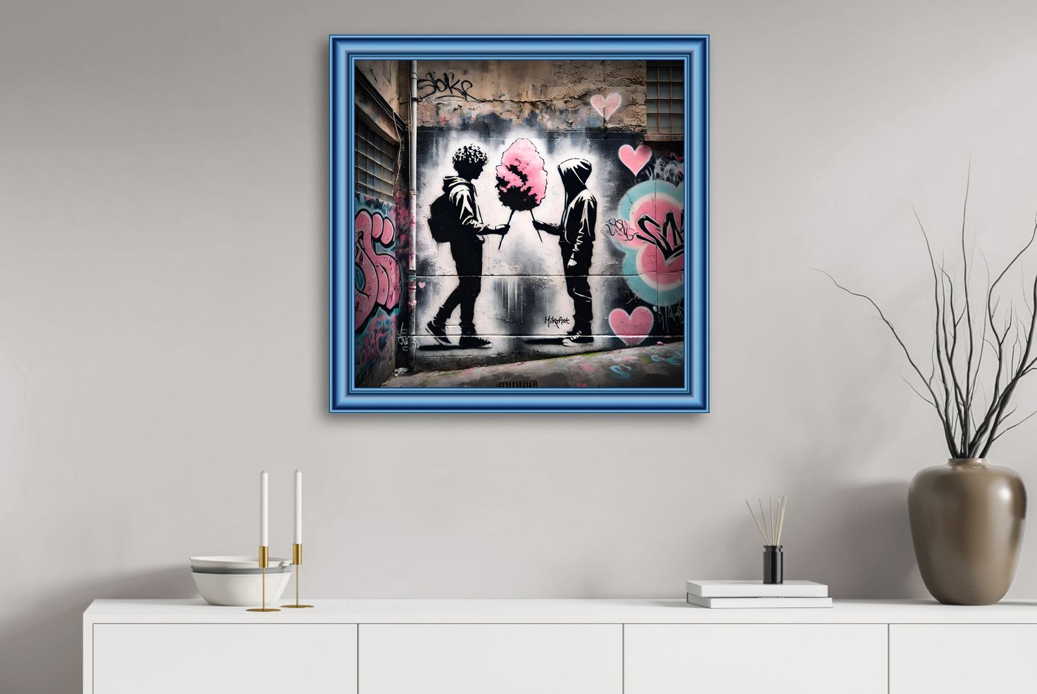 There Is Love For Everyone – uniek Liquid Gloss® kunstwerk nr. 0369 van MikoArt — afbeelding 2