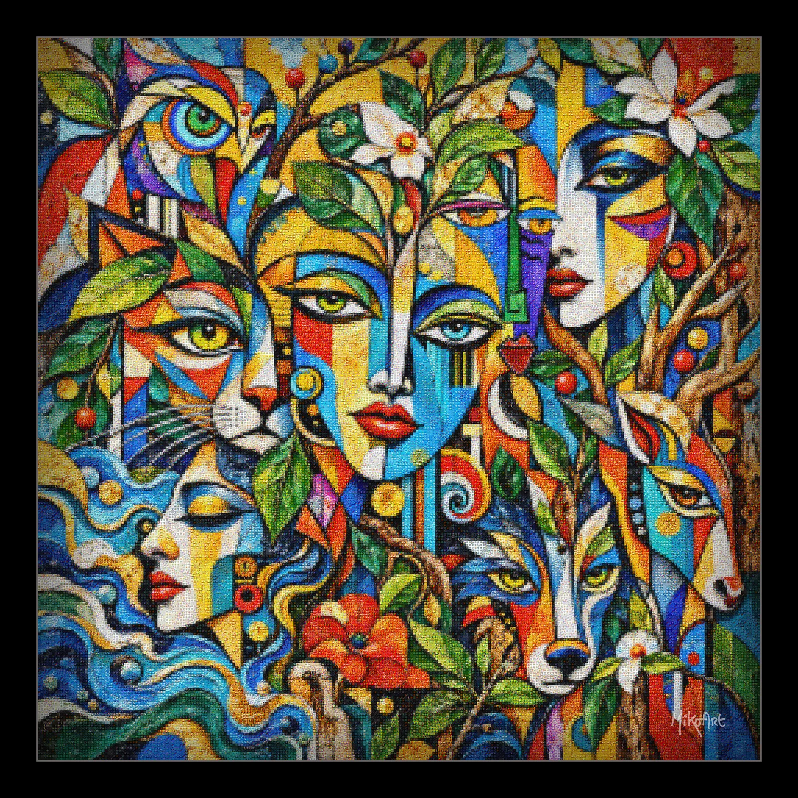 Werk uit de serie Giclée on Musea Canvas | Serie 04 — Symbiosis of Life